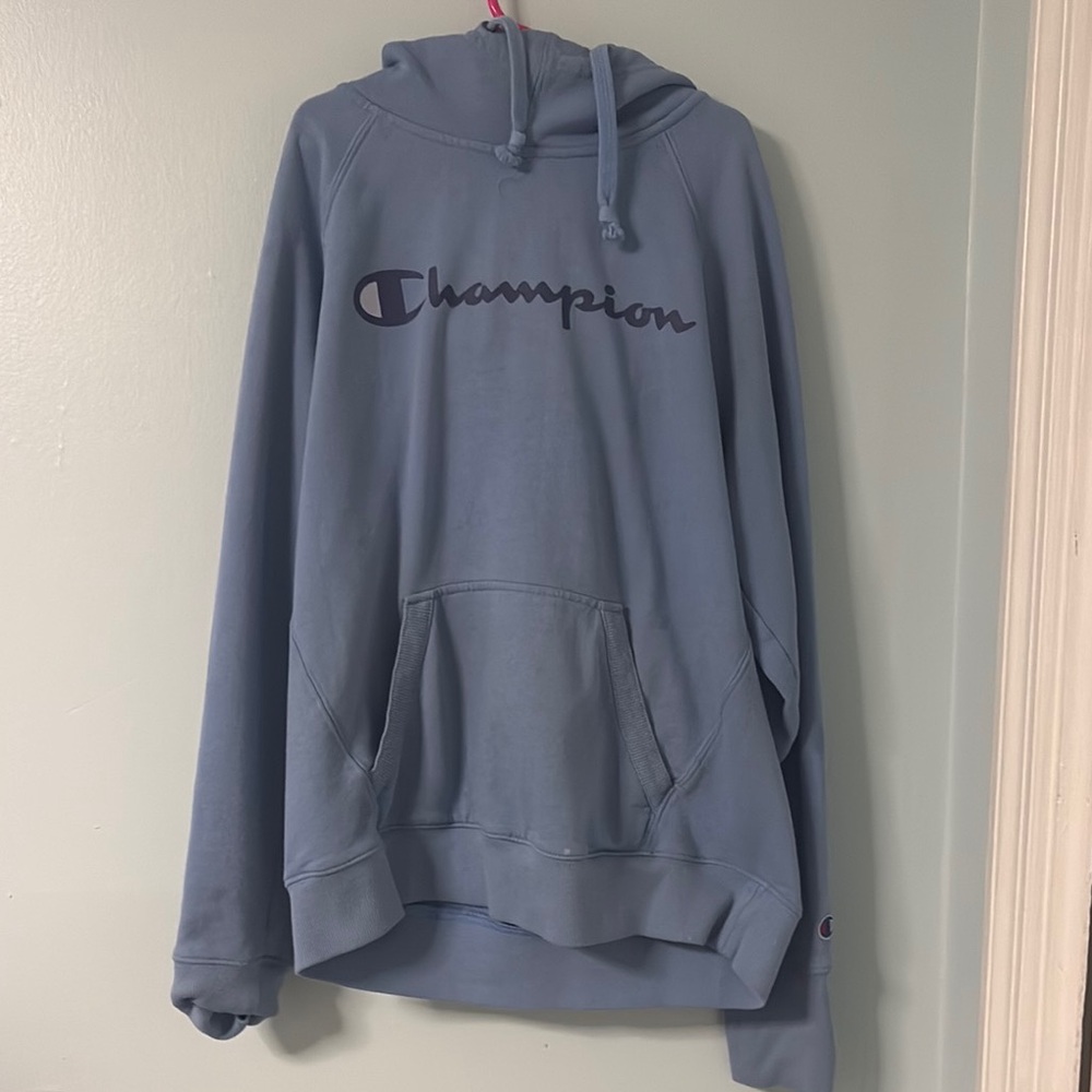Champion Light Blue Pullover Hoodie